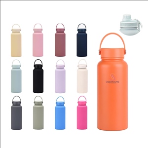 32oz Stainless Steel Portable Sports Water Bottle, Portable Vacuum Insulated Cup